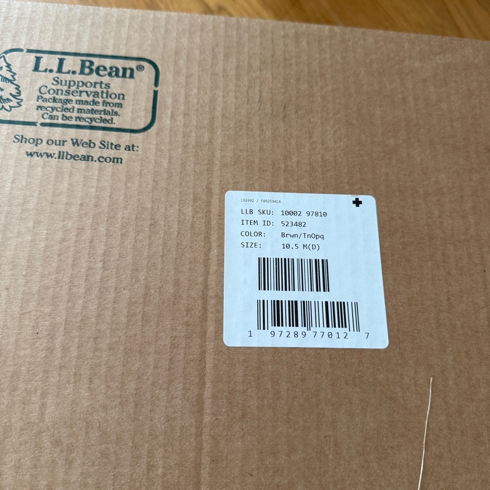 L.L. Bean Brown/Tan duck boots NEW - Picture 5 of 5